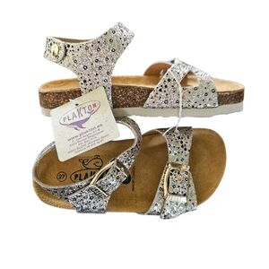 Plakton Size US 10.5 EU 27 New‎ Girl's Glitter Sandals - Gold